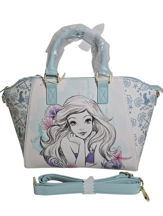 Loungefly Handbags - Loungefly Disney Little Mermaid Ariel Watercolor Coastal Satchel Tote Bag NWT
